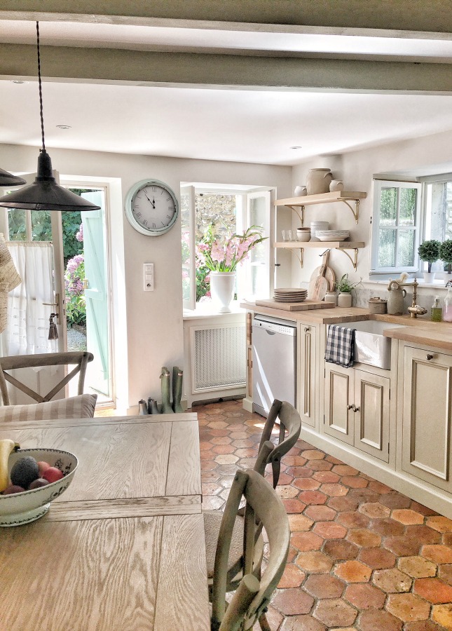 Vivi et Margot designed farmhouse French kitchen.