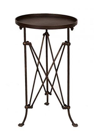 Discover timeless and tranquil furniture and decor resources as you shop My Home: European Inspired, White French Country Decorating Resources including: Bronze campaign style side table. #hellolovelystudio #campaigntable
