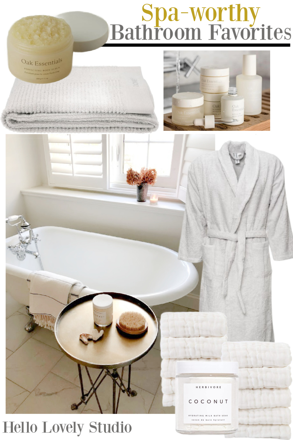 Hello Lovely Studio Spa Worthy Bathroom Favorites - Shop the Look. #spalikebath #bathroomessentials
