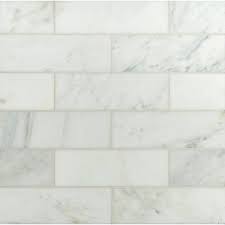 Polished Carrara Subway Tile