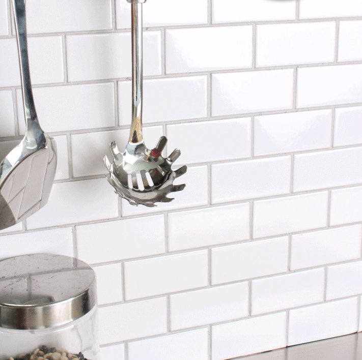 Value Series 3" x 6" Ceramic Subway Tile in Bright Glossy White